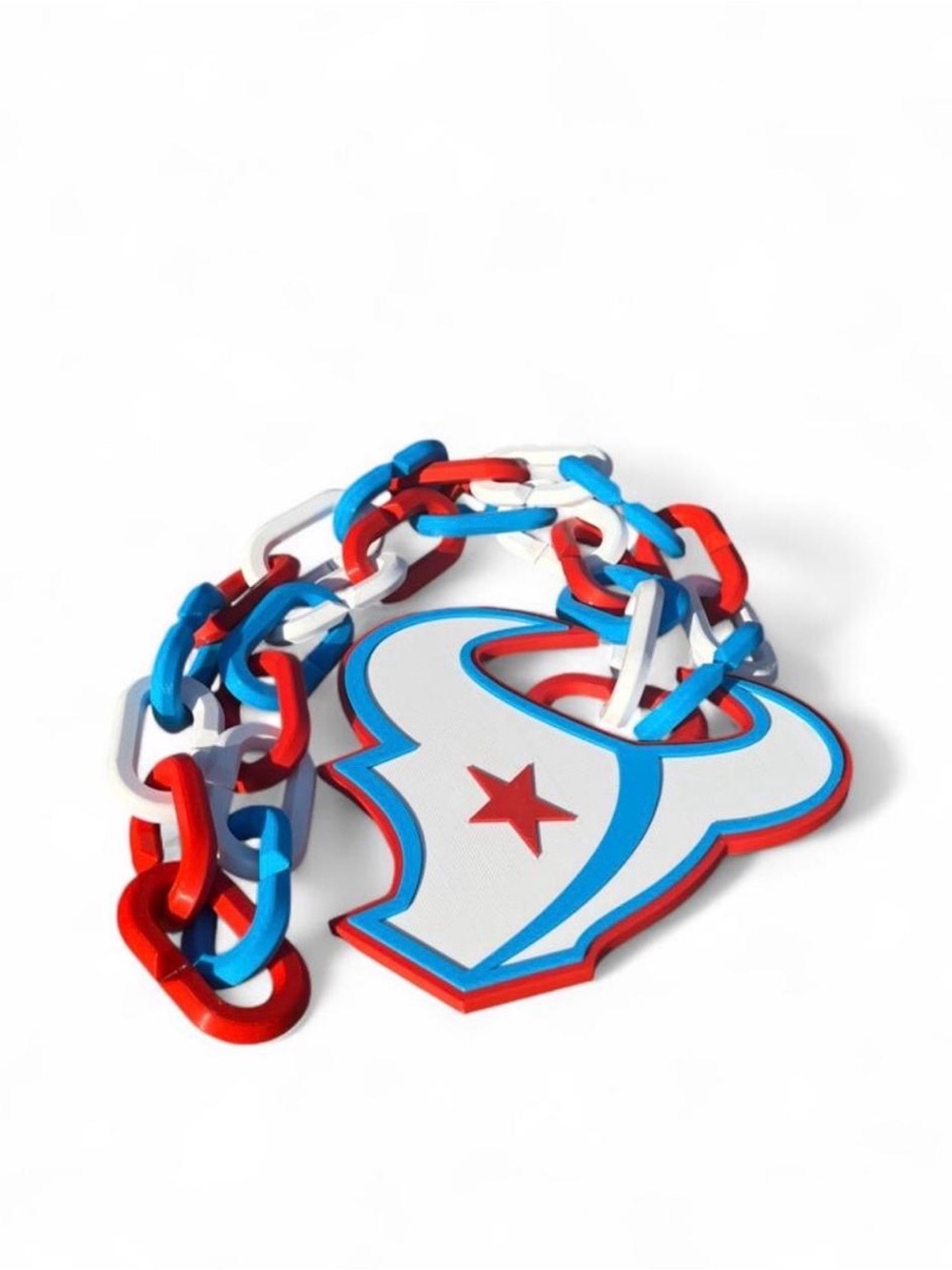 Red, White & Blue Team Pendant Necklace - Men Accessories Jewelry - Picture 2 of 4